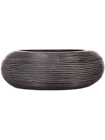 Květináč Capi nature bowl černý ⌀35 cm